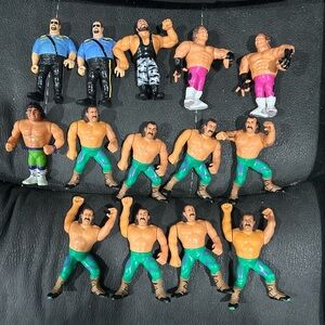 WWF Hasbro LOT! Commons! Jake the snake Roberts, Big Bossman,Brutus Beefcake ect
